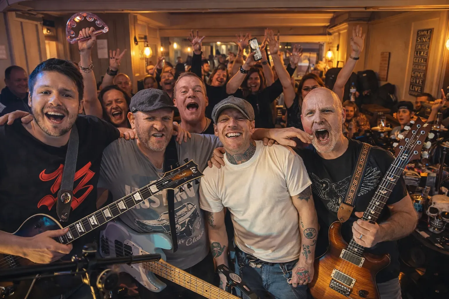 Velvet Fury with their audience at a live performance